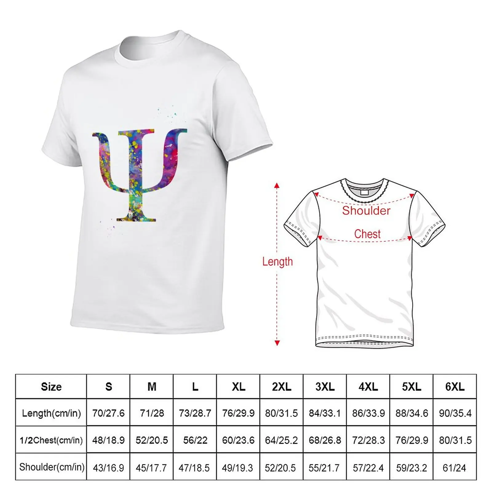 New Psychology symbol T-Shirt sublime t shirt Anime t-shirt t shirts for men