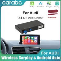 CARABC inalámbrico CarPlay Android Auto para Audi A1 Q3 2012-2018 2G/3G MMI HN + RMC con caja de función de enlace de espejo AirPlay
