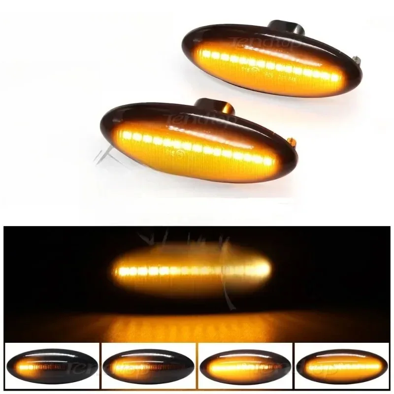 

Lyr 2X For Toyota Yaris COROLLA Auris Mk1 E15 RAV4 Mk3 Dynamic Led Turn Signal Side Marker Lights Sequential Blinker Lamps 2pcs