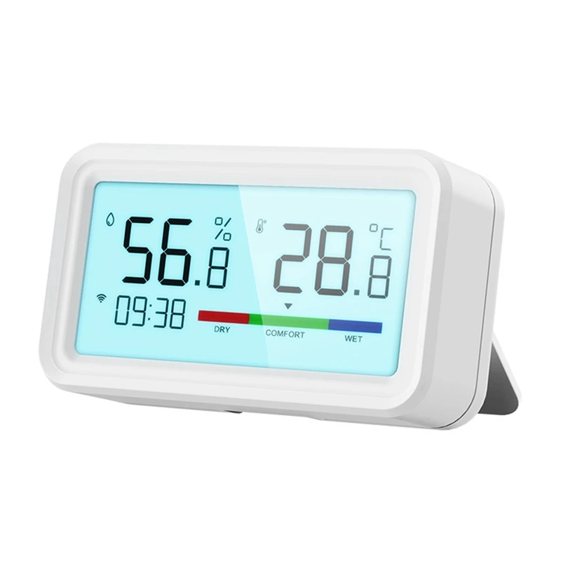 

Tuya Smart Wifi Temperature And Humidity Sensor Wireless Thermometer Hygrometer With LCD Home Remote Linkage Alarm