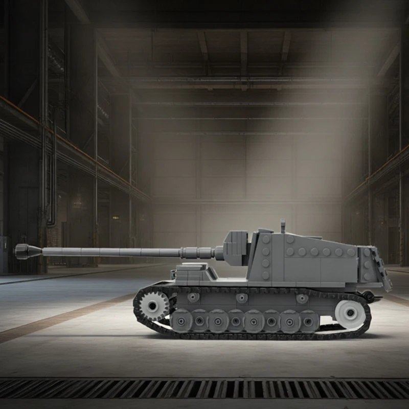 453 PCS Military Tank Model Sturer V2 MOC Customize Modular Building Block Creative Design Educational DIY Toy Christmas Gift