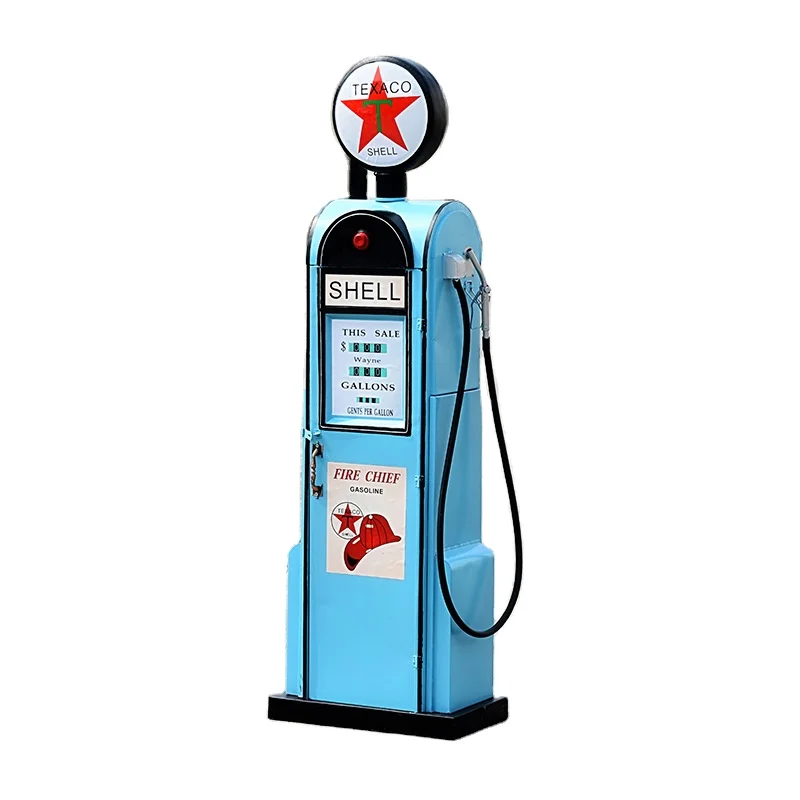 

Vintage decoration handmade antique gas pump model for coffee bar decor