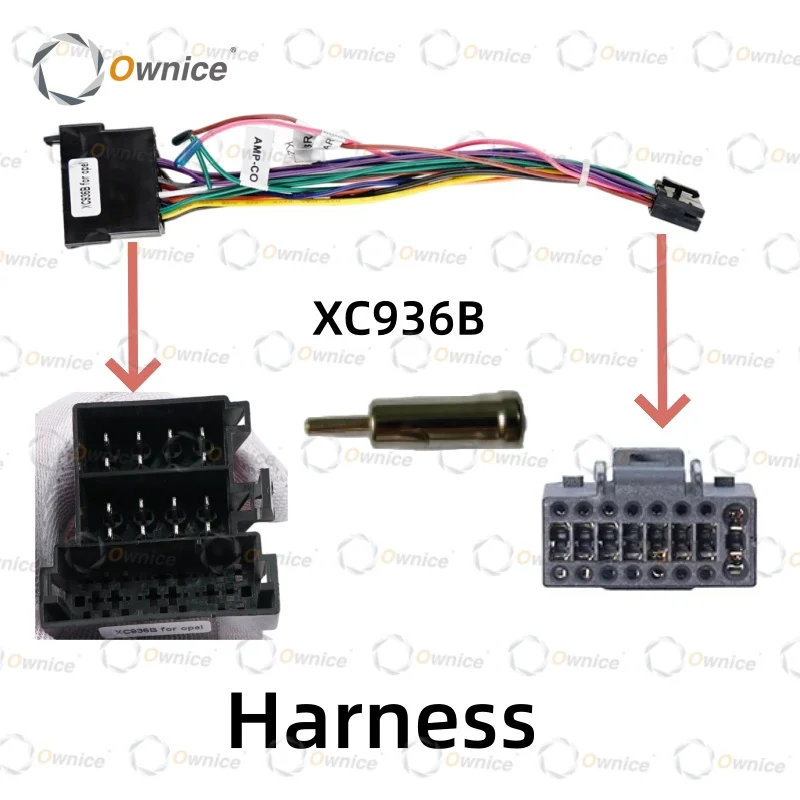 Ownice Car Radio Cable 16pin Power Wiring Harness Canbus Head Unit Connector for Opel Astra Meriva Antara Vectra 2004 - 2011 dvd