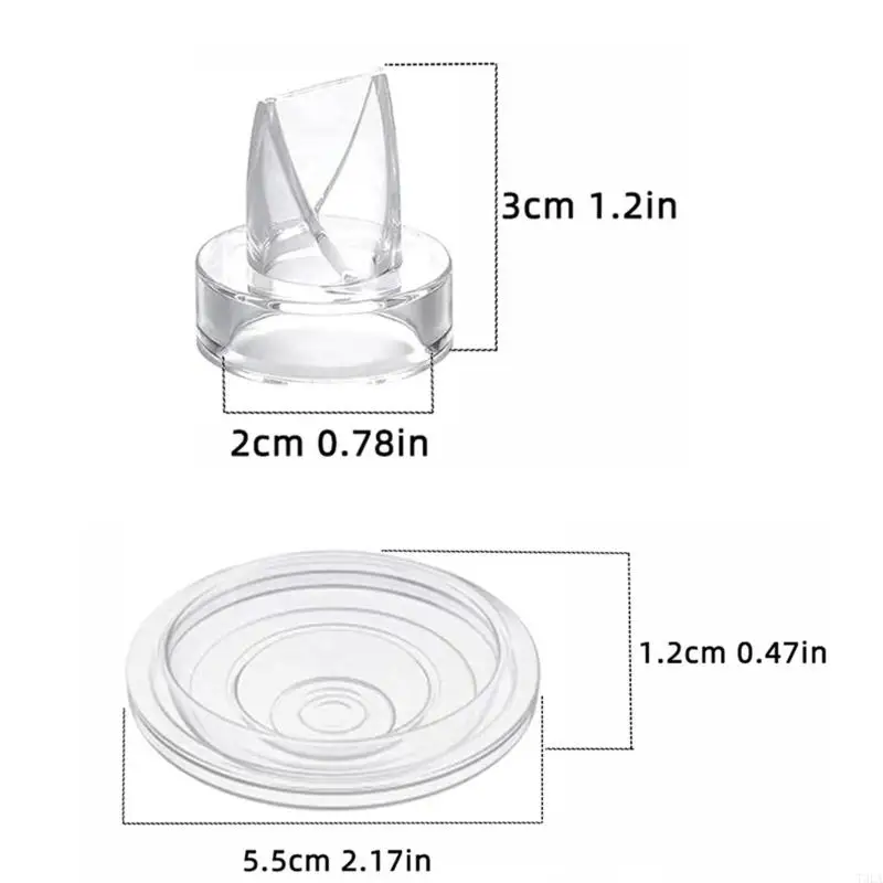 T3LA 6 pz/set Valvole a becco d'anatra con diaframma in silicone per sostituzione del tiralatte