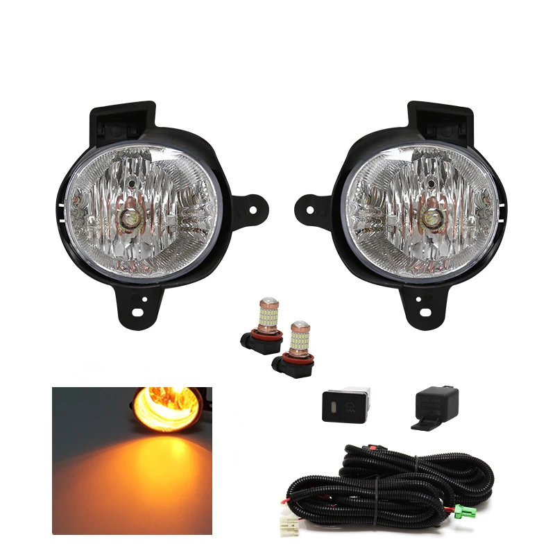 Led Fog Light Foglamps For Toyota Hilux Vigo Champ 2011 2012 2013 2014 Front Bumper Auto Driving Daylights Car Accessories