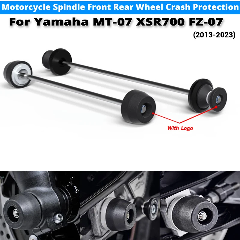 

For Yamaha MT-07 XSR700 FZ-07 2013-2023 Motorcycle Spindle Front Wheel Crash Protection Anti-falling Crash Protection Sliders