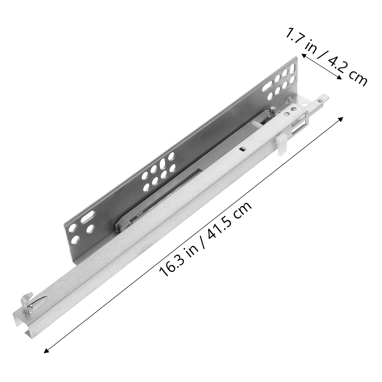 2pcs Drawer Track Slides Full Extension Bearing Cabinet Telescoping Sliding Rails Tool Box Runners Tracks Glides