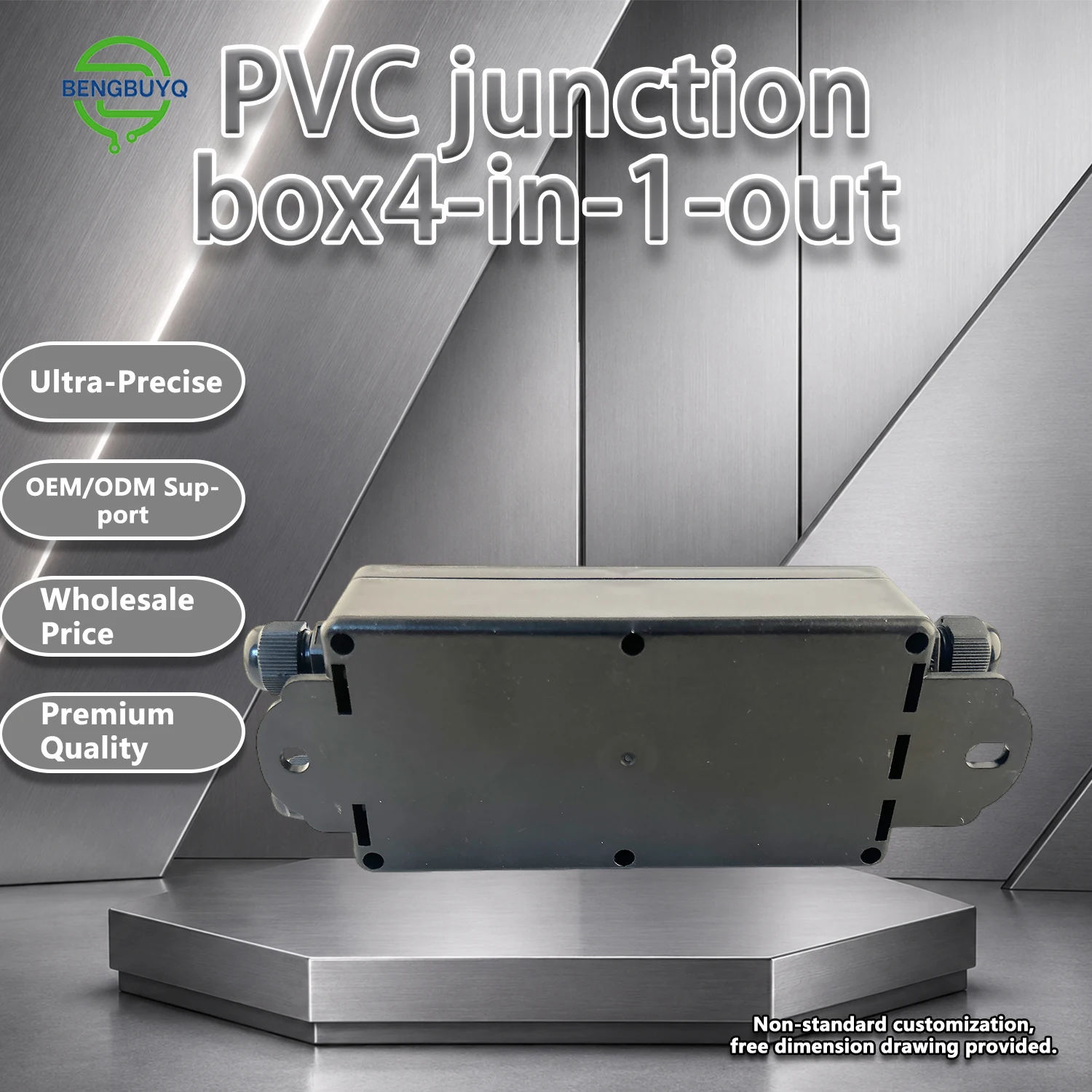 Waterproof Plastic Junction Box, IP65Protection, for Weighing Systems, Automation, and Industrial Machines, Durable and Reliable