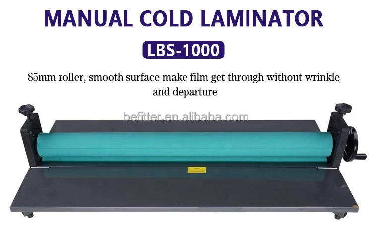 LBS-1000 Hand Crankedfoldable Paper Cold Laminating Machine