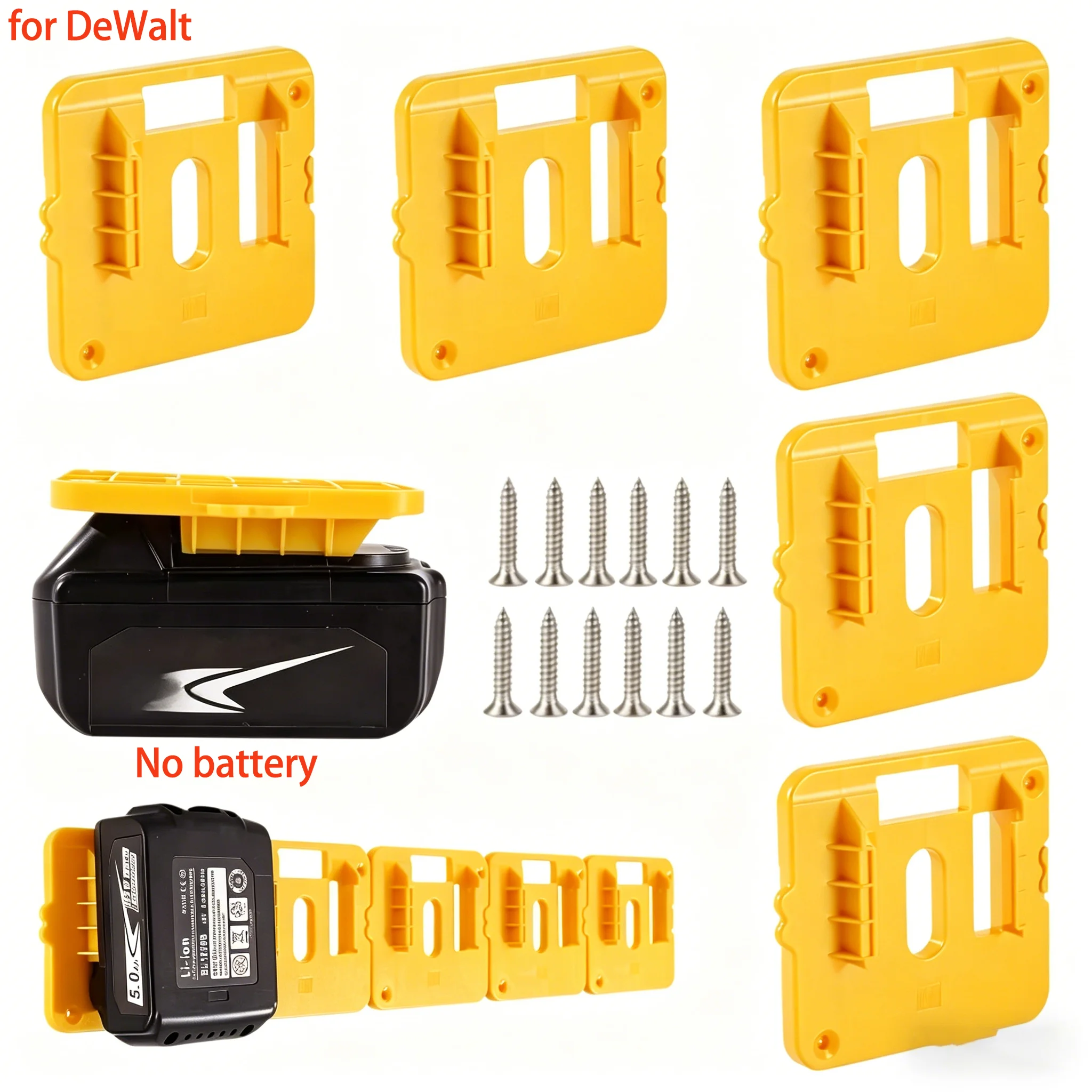 Storage Fixed Bracket Installation Base Display Rack Li-ion Battery Holder For Makita For Milwaukee For Dewalt 18V 20V Battery