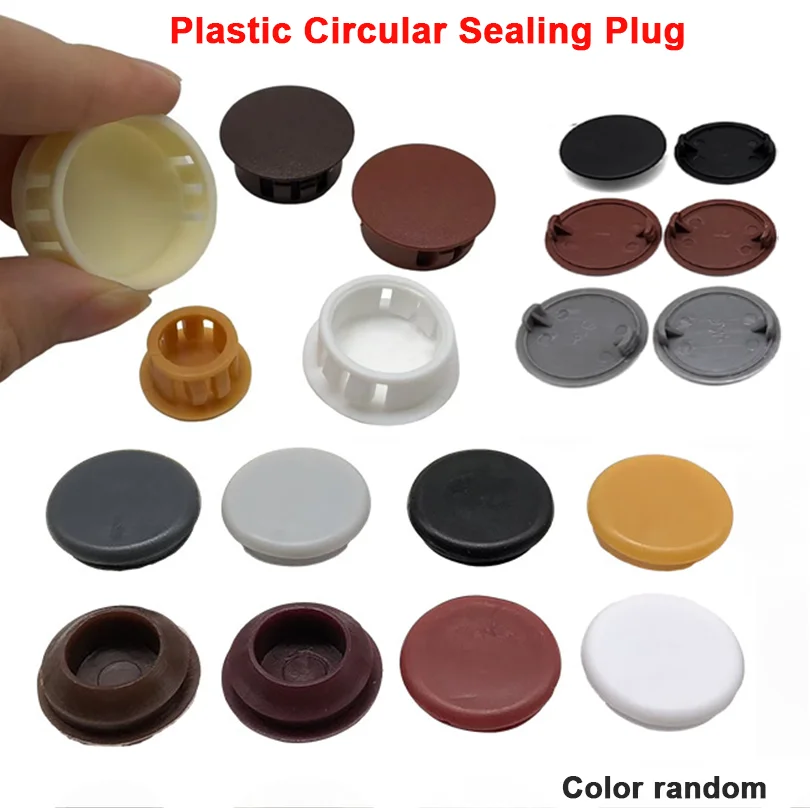 2-100pcs Diameter 15/16/17/18-40mm Plastic Round Snap-on Cover  for Furniture Screw Holes Hidden Caps Dust Proof DIY Repair Kit