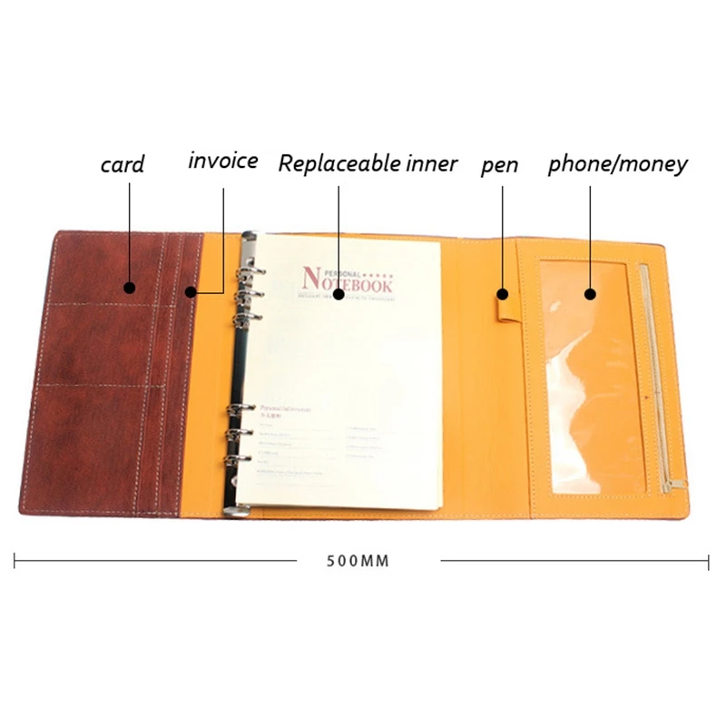 A5 Planner Notebook Notepad School Stationery Diary Organizer Refill Journal Agenda Executive Multi-Function Office