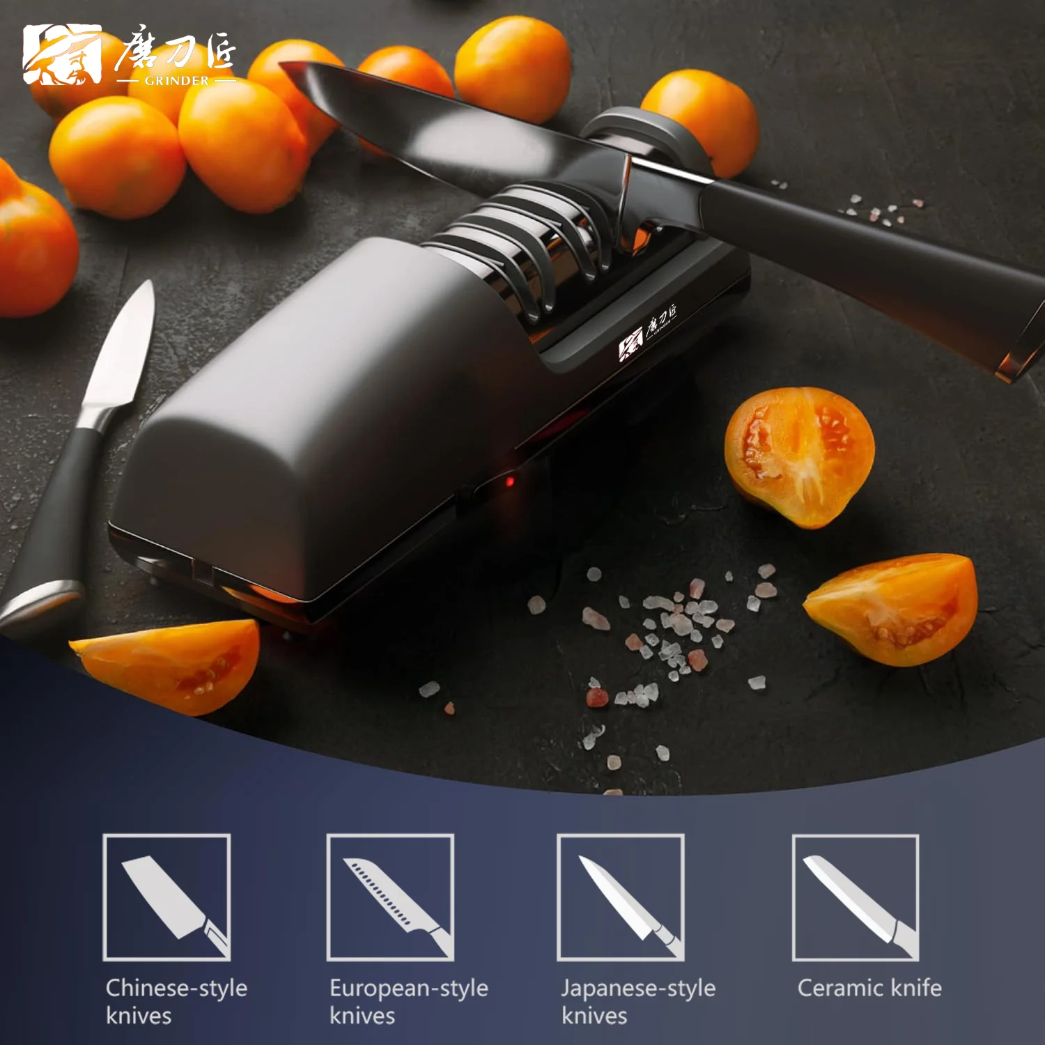 

TAIDEA TG2403 Electric Knife Sharpener 3-Stage Professional Kitchen Chef And Home Use Sharpening System