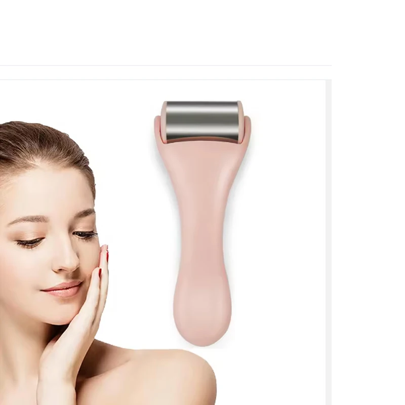1 rodillo de hielo para masaje facial, rodillo de hielo para aliviar la hinchazón facial y ocular, cuidado de la piel para rodillos faciales