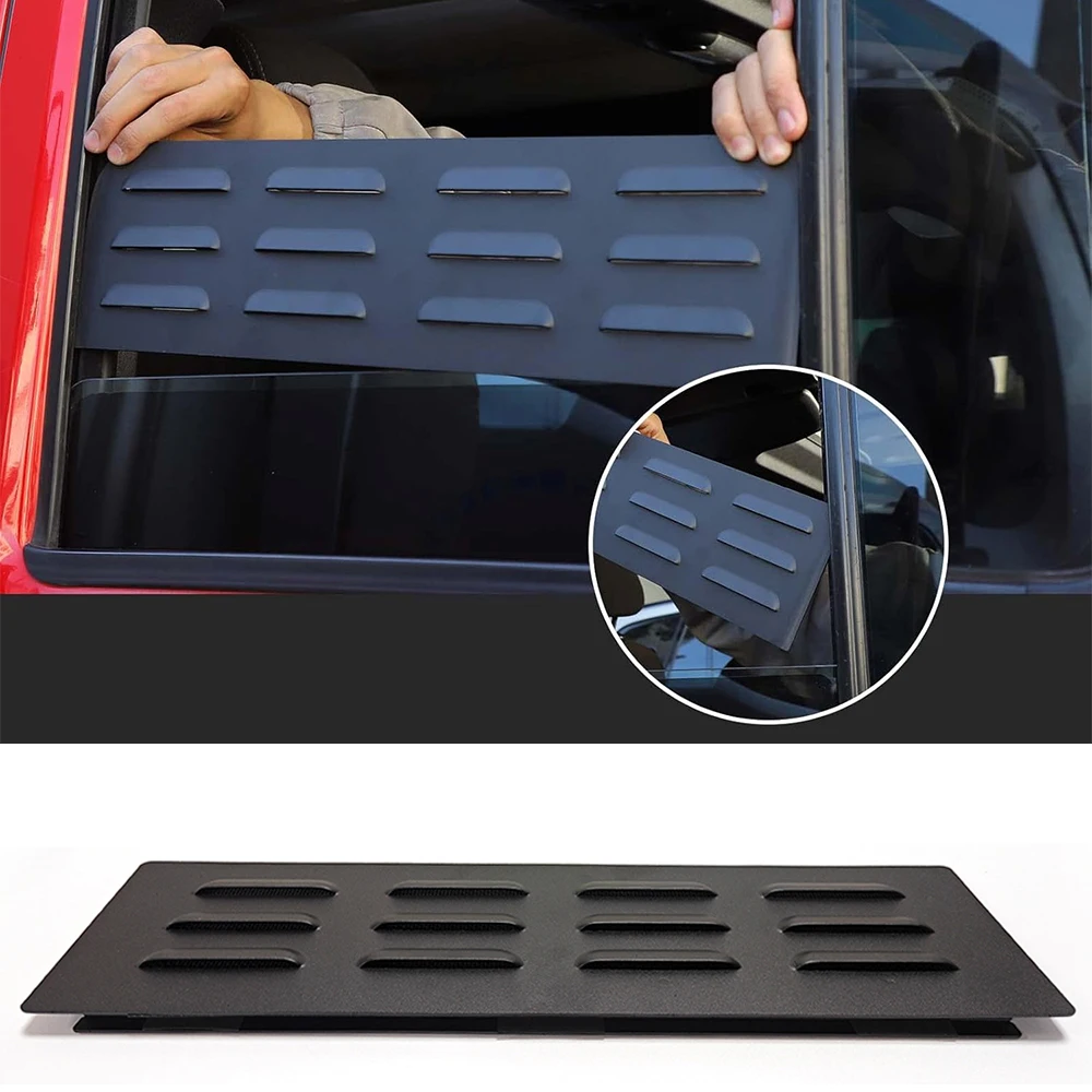 

1 PC Rear Window Glass Louvers Cover Air Vent Trim For Jeep Wrangler JK 4-Door 2007-2017 Exterior Accessories