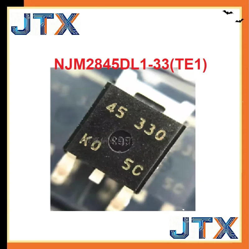 10PCS/LOT NJM2845DL1-33(TE1) NJM2845DL1 NJM2845 45 330 3.3V 800MA TO252-3