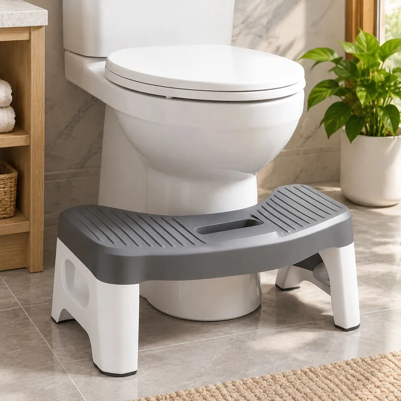 Adjustable Toilet Squat Stool for Comfortable Support, Ideal for All Ages Including Pregnant Women