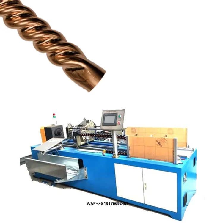 Automatic Decorative Carbon Stainless Steel Iron Aluminum Pipe Threading Tube Twisting Machine