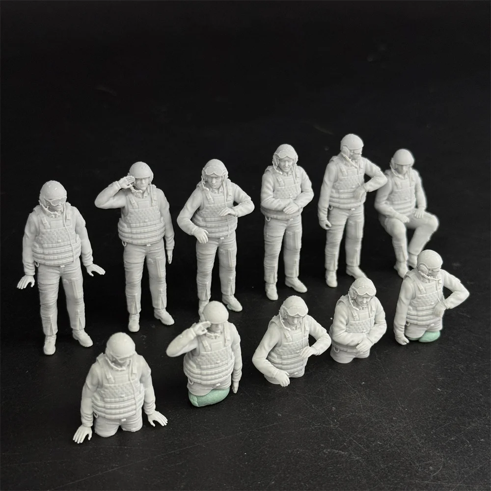 1/35 مقياس أبرامز العسكرية الحديثة طاقم دبابة الولايات المتحدة أرقام الراتنج أطقم منمذجة الحرب المصغرة #2