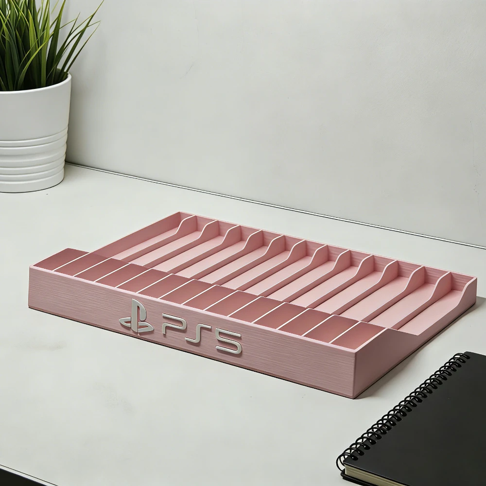 Sleek 3D Printed Game Disc Hol - Desk Setup Ps5 recension och pris