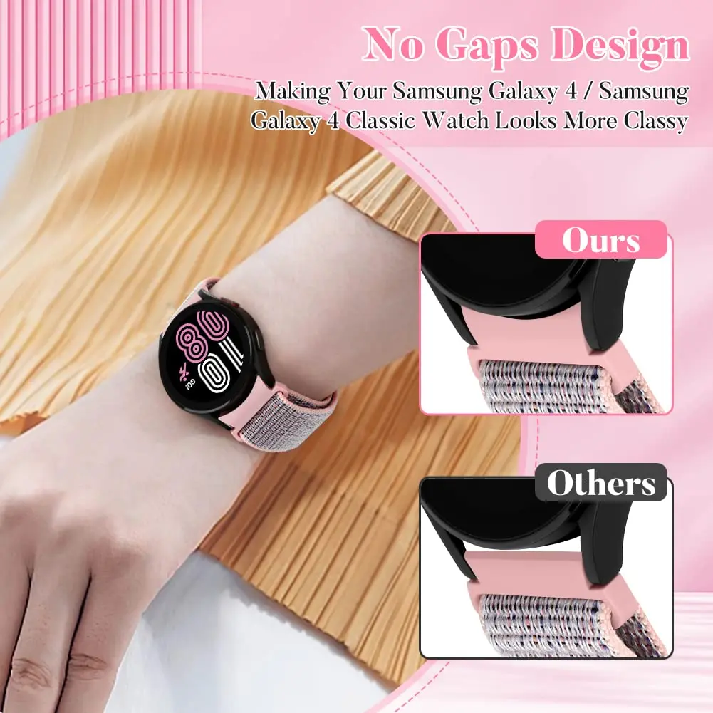 Нейлоновая петля для Samsung Galaxy Watch 7/6/4/classic/5 pro 44/40 мм наручные спортивные correa без зазоров браслет Huawei watch GT 2/3/4/5 Band