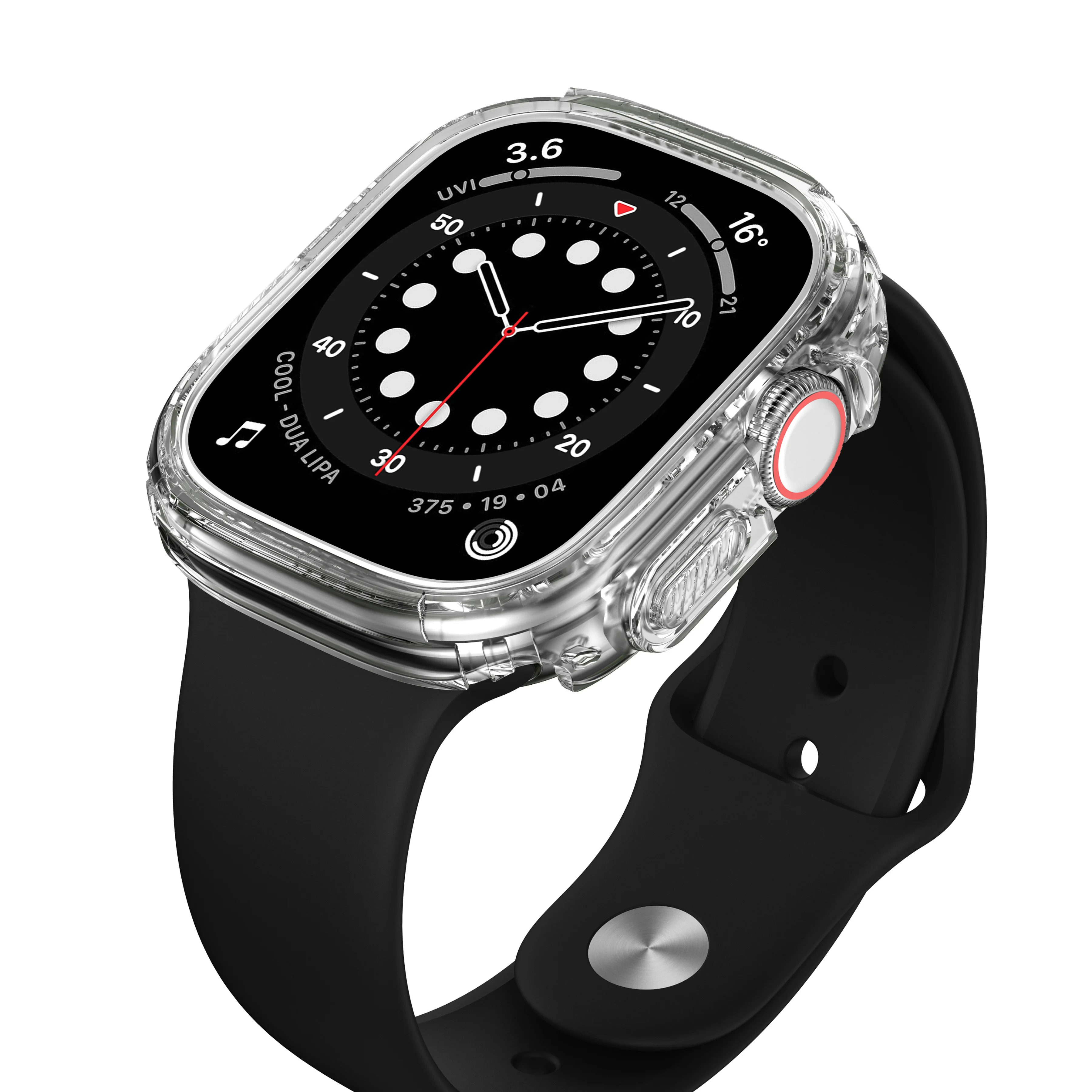 Case cover For Apple Watch series 9 8 7 49mm 45mm/41mm 44mm/40mm 44 45 mm All-around Clear frame iwatch Ultra2 3 5 se 6 7 49 mm