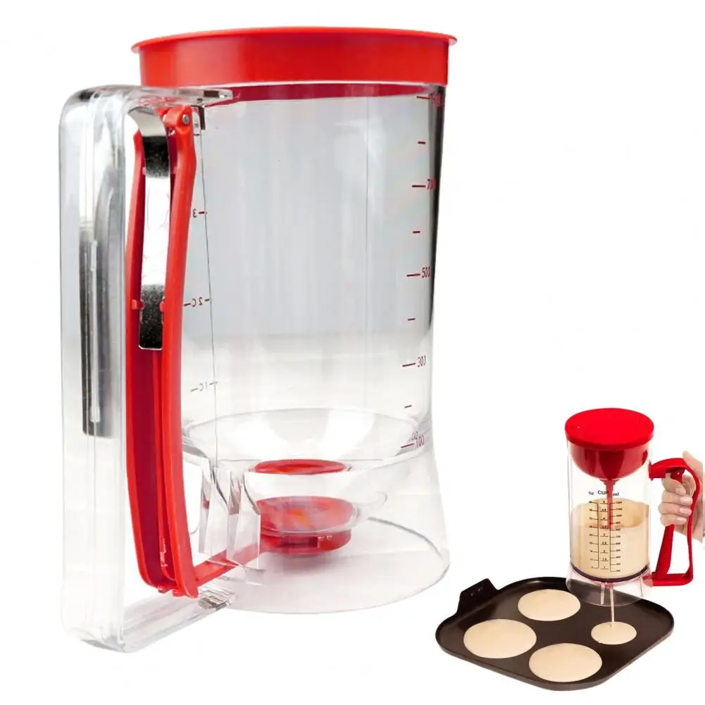 

Food-grade Plastic Funnel Bpa-free Pancake Batter Dispenser with Measuring Label Easy Pour Cupcake Maker for Baking for Waffles