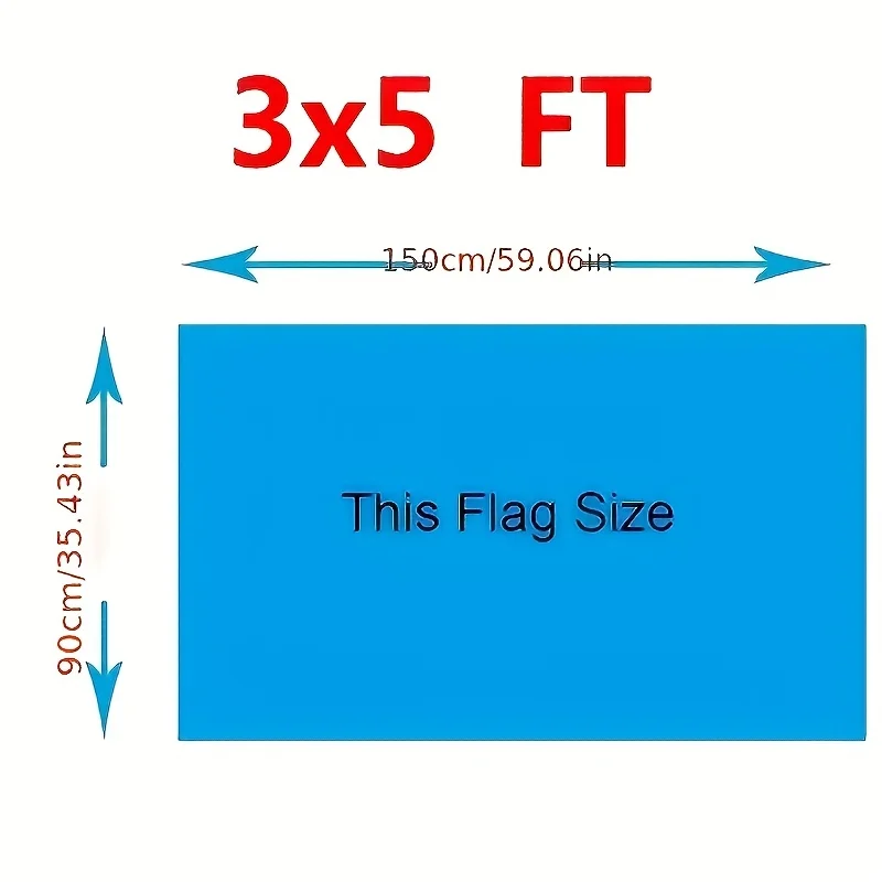 1pc Romania National Flag, Polyester , 90x150cm Wall Hanging, Durable Fabric, Blue Yellow Red, with Universal Holiday