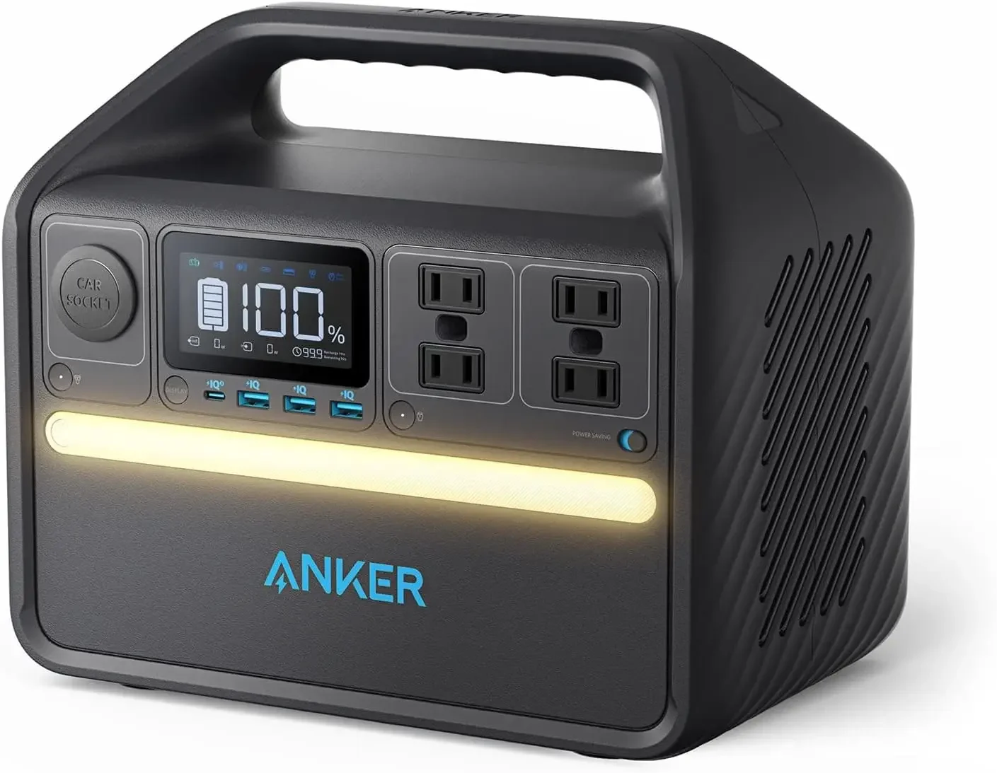 

Anker 535 Portable Power Station, 512Wh Solar Generator (Solar Panel Optional) with LiFePO4 Battery Pack, 500W 9-Port Powerhouse