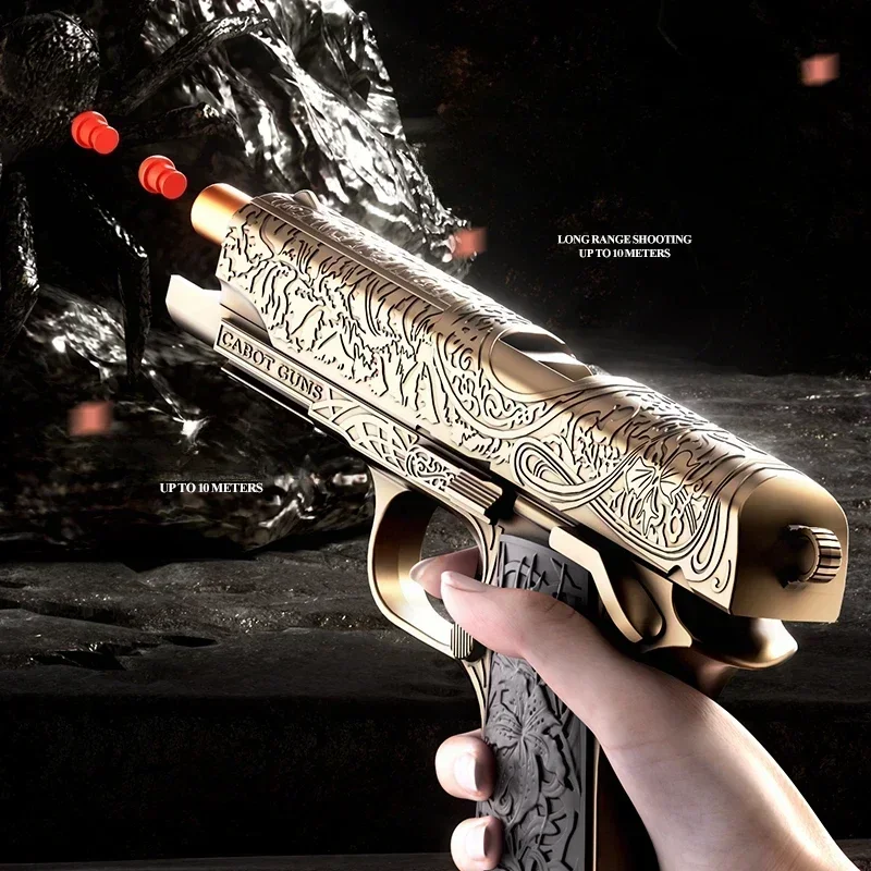 إطلاق مستمر مسدس قذيفة رمي نحت 1911 الادسنس الارتداد فارغة معلقة مسدس لعبة في الهواء الطلق CS سلاح للبنين الكبار