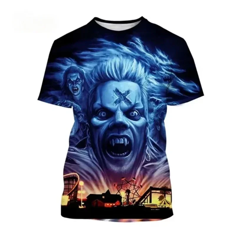 Fashion Unisex Clothing Horror Movie The Lost Boy 3D Print T Shirt Casual Personality Harajuku Street Round Neck Short-sleeved