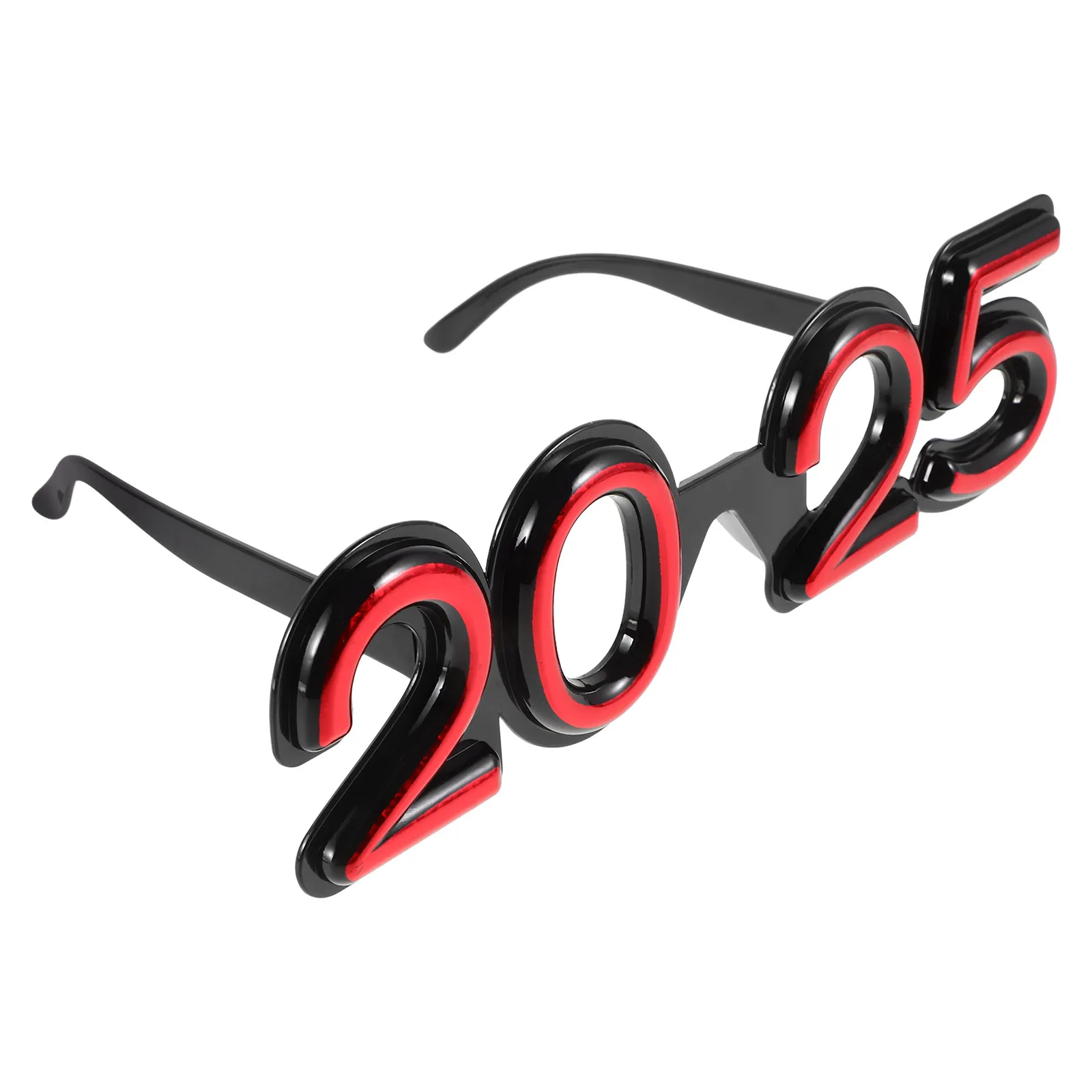 

2025 New Year Glasses Number Design Party Eyeglass Props Photo Supply for New Years Eve Celebration