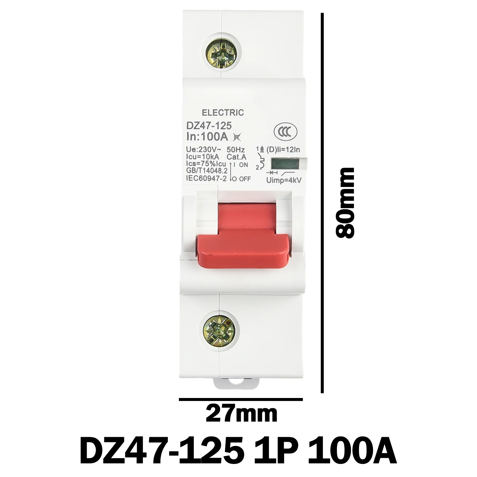 Disjoncteur AC MCB pour systèmes de petite production d'énergie solaire, protection contre les surcharges et les courts-circuits