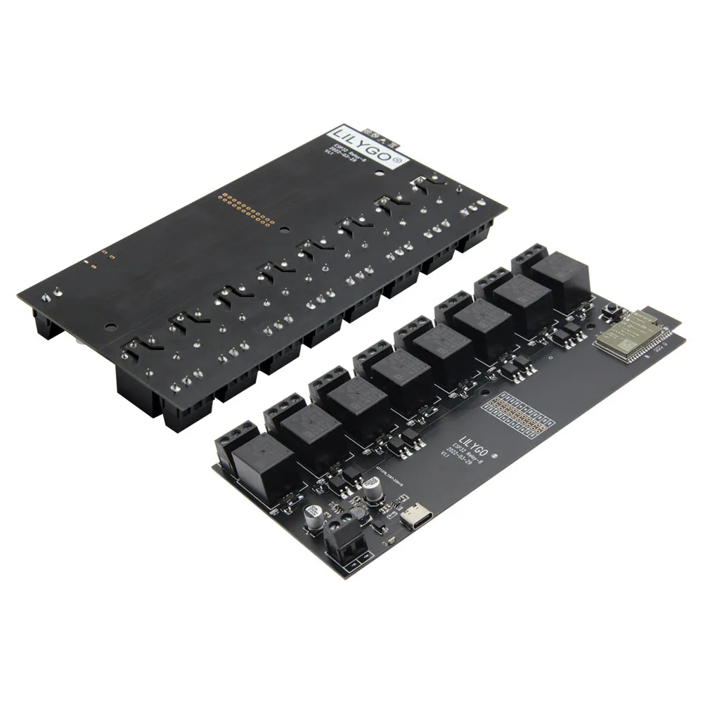 LILYGO® T-Relay 5V 8 Channel Relay Module ESP32 Wireless Development Board WIFI Bluetooth With Optocoupler Isolation For Arduino