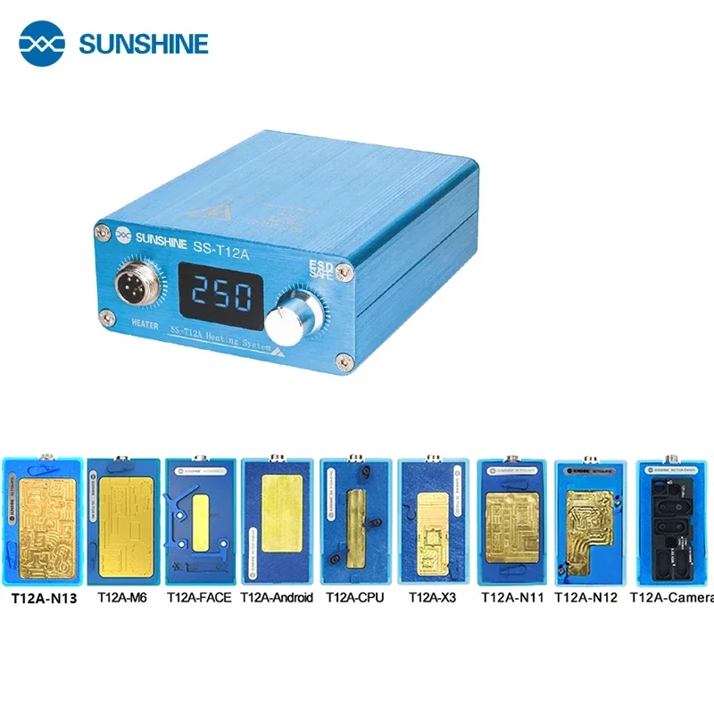 Sunshine T12A Preheating Station Welding Platform For iPhone X-14 mini/13/13Pro max Motherboard Welding Table Desoldering Heater