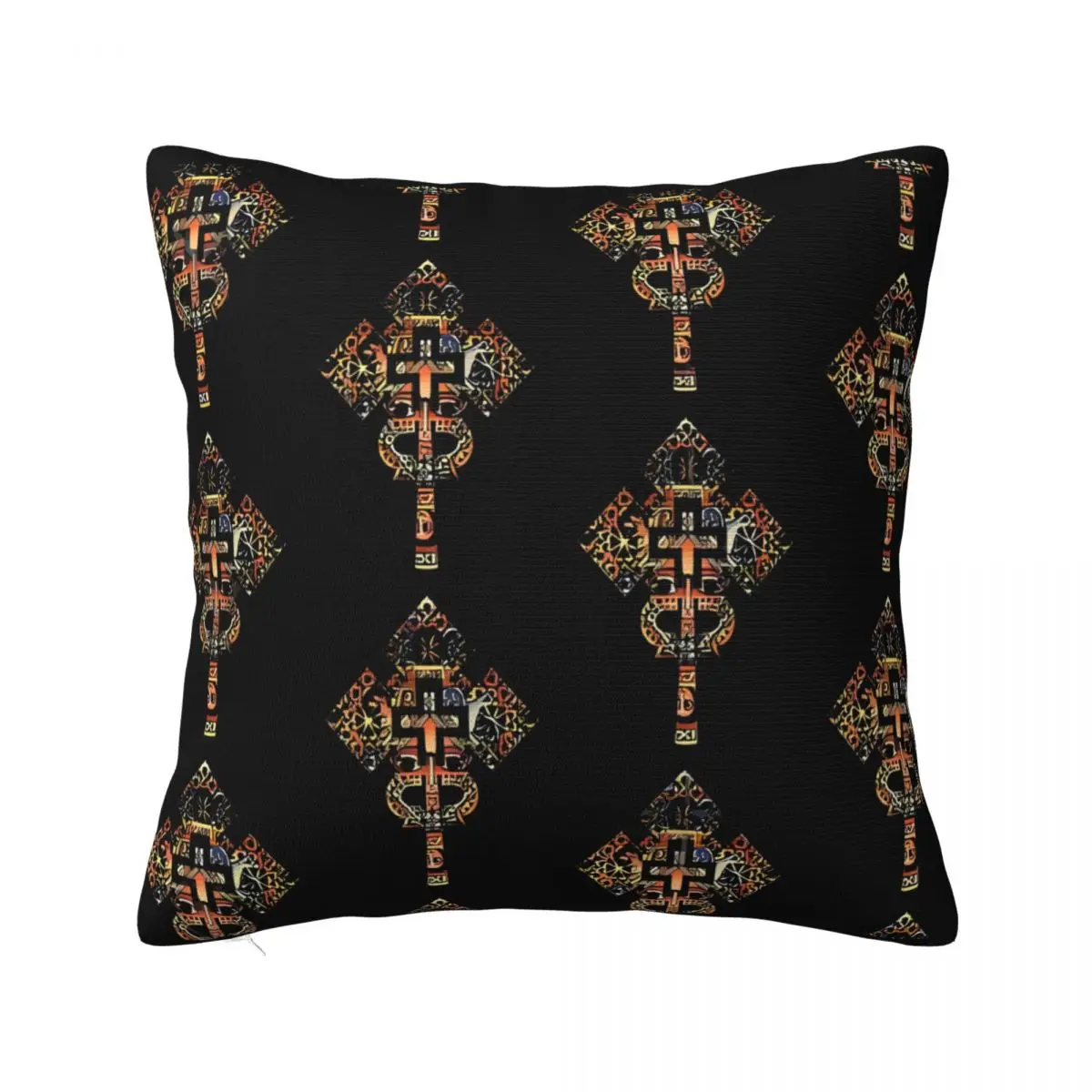 African Art Ethiopian Cross Pillowcase Cushion Pillow Bedroom Personalized Decorating Living Room Customizable