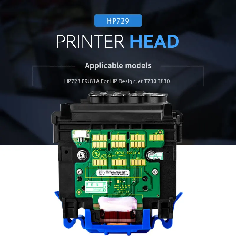 

HP729 печатающая головка HP728 печатающая головка для принтера F9J81A для HP DesignJet T730 T830 деталь принтера