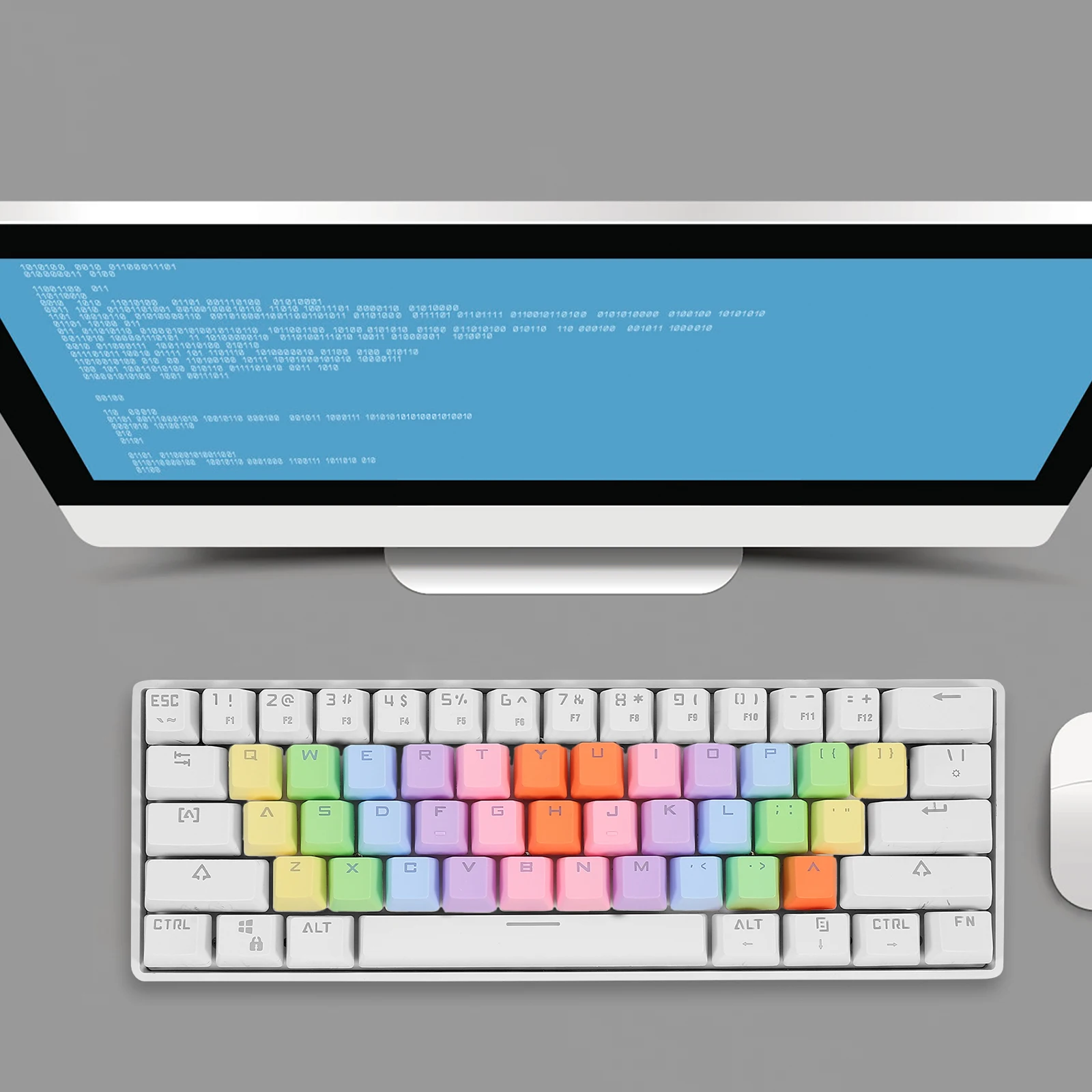 

Keycap Compact Keycaps Chic Keyboard Home Computer DIY Word Through Design Kits Decor Lightweight