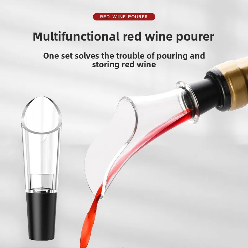 

Wine Pourer with Modern Acrylic Design - Precise Serving for Parties & Home