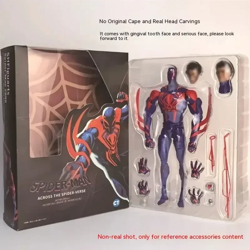 2099 Spider-man Across The Spider-verse Part One S.h.figuarts Spider-man 2099 Shf Action Figures Toys Ko Model Kid Birthday Gift