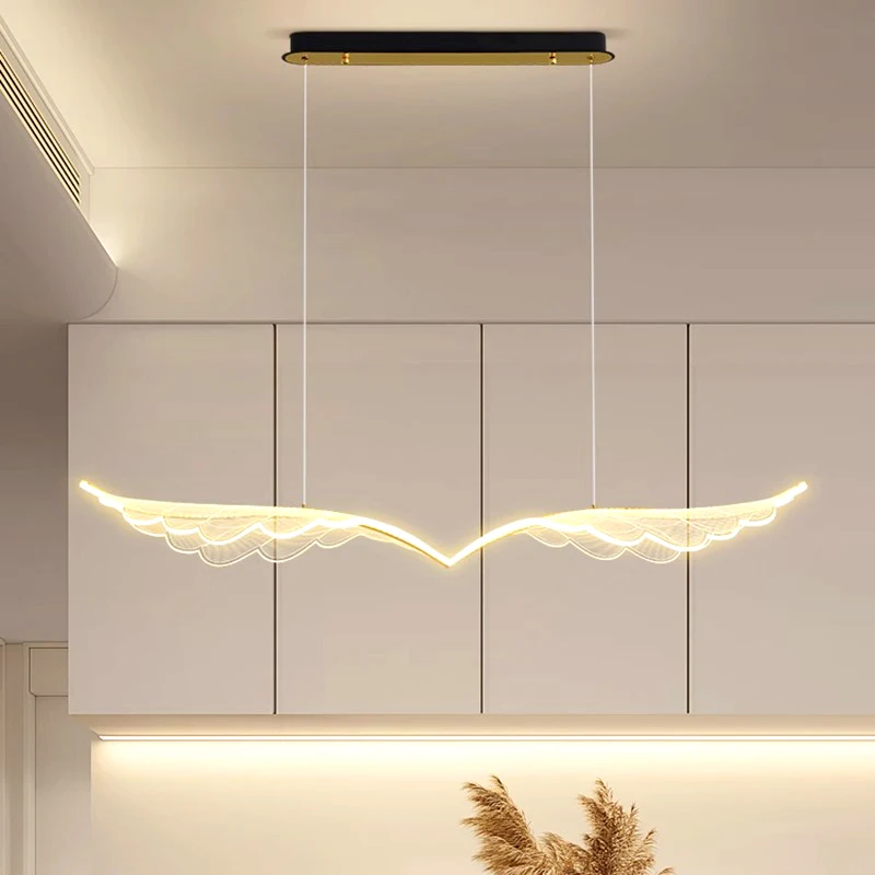 Plafonnier LED suspendu au design moderne, éclairage d'intérieur, luminaire décoratif de plafond, idéal pour un salon ou une salle à manger