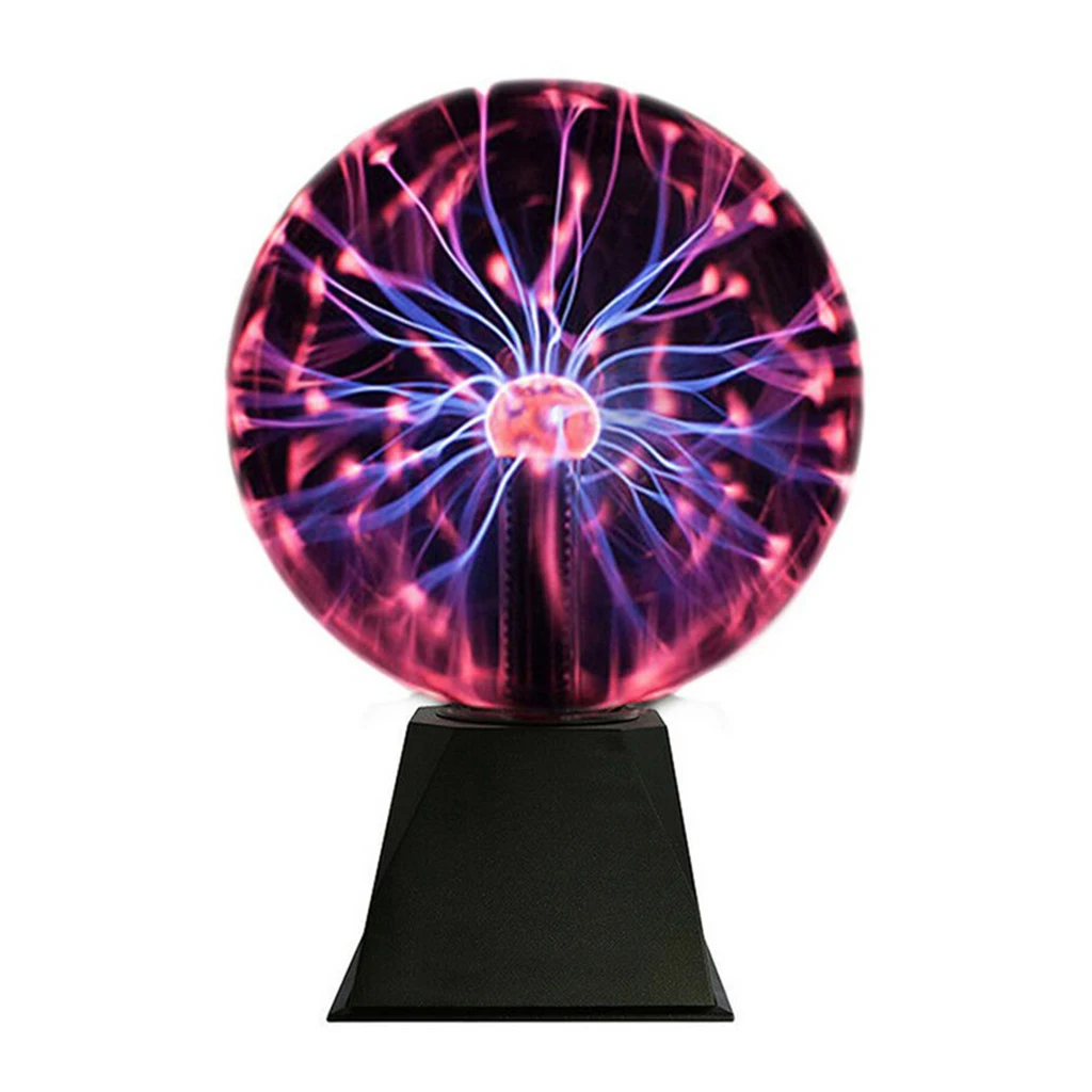 Nebula Plasma Ball Funny Science Globe Table Sphere Glowing Lamp Glitter Lighting USB Powered for Bedroom Party Decoration Prop