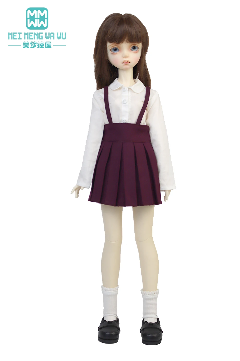 Passend für 43–60 cm große 1/3 1/4 BJD-Puppenkleidung DD SD MSD modischer Faltenrock