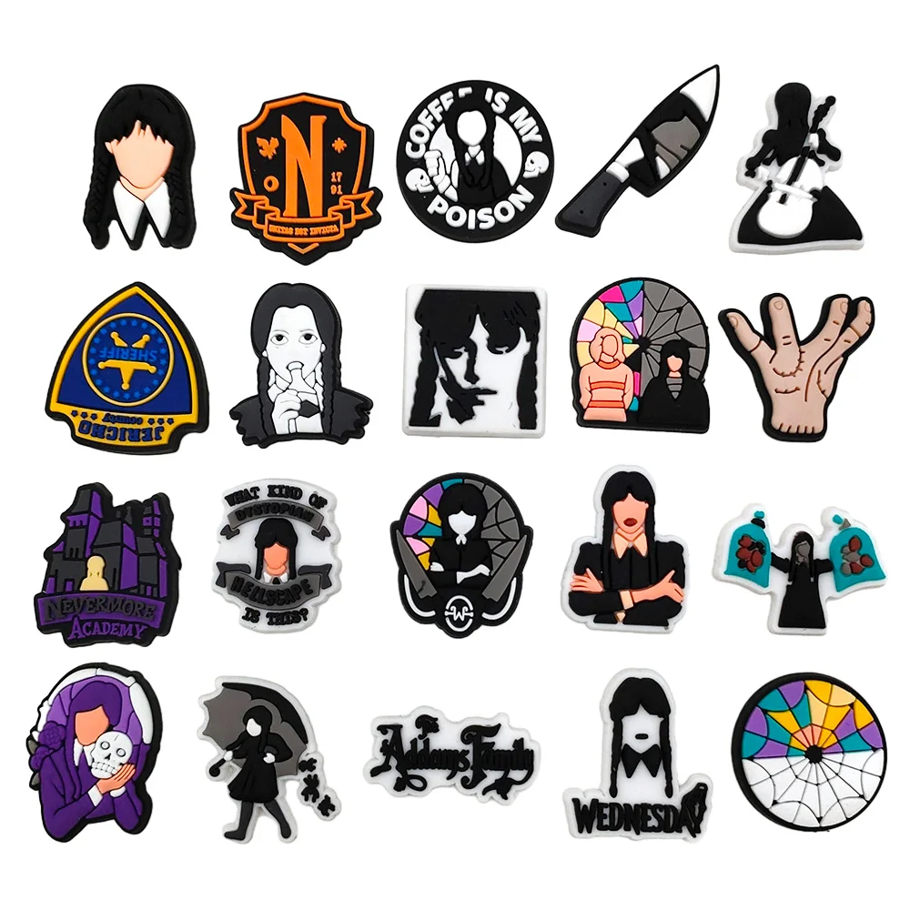 

20Pcs Popular American drama Shoe Charms DIY Shoe Buckle Accessories PVC Shoe Decorations Christmas Gifts for Kids Party Boy's F