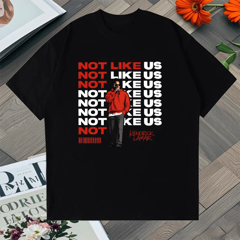 

Hot sale Summer 100% Cotton Kendrick Lamar Men Women Oversized streetwear Tee shirt vintage short sleeve T shirt Unisex clothing