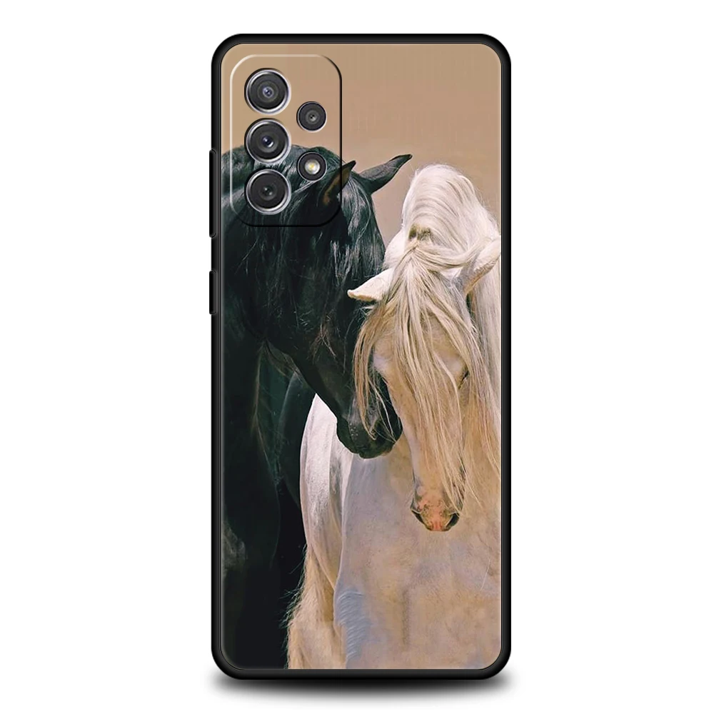 Frederik The Great Beauty Horse Phone Case for Samsung Galaxy A15 A14 A25 A54 A34 A51 A71 A72 A73 A32 A52 A52S A21S 5G TPU Shell