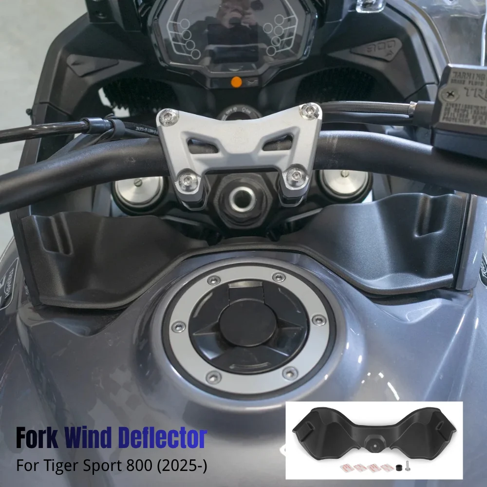 Motorcycle Accessories Cockpit Front Fork Fairing Cover Updraft Wind Deflector For Tiger Sport 800 Sport800 Tiger800 2025 2026