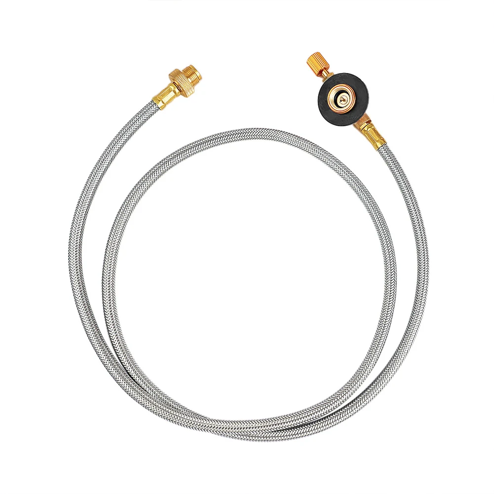 Outdoor Camping Gas Stove Extension Tube Gas Fuel Valve Connector for Camping Cooking Picnic Camping Equipment Accessories