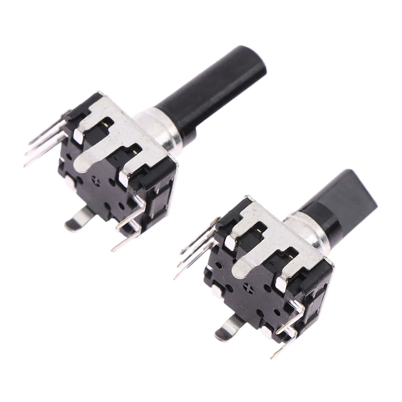 1pc 11.5/14/19mm EC12 360 Degree Rotary Encoder RE12 Audio Encoder Coding 5Pin 24 Position With Push Button Switch Handle