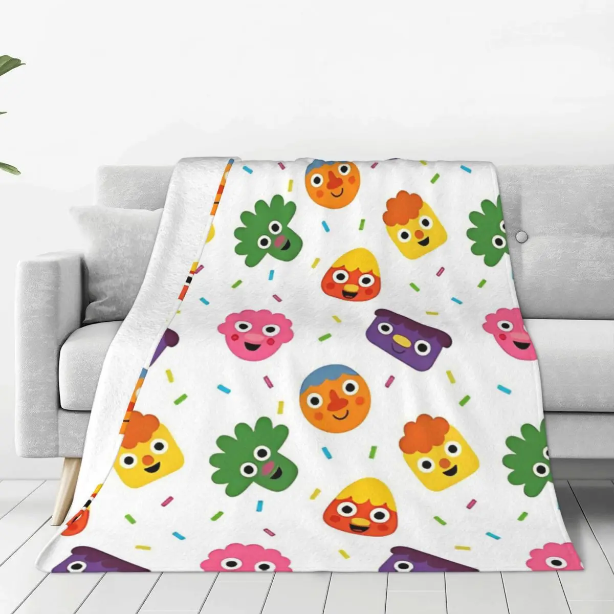 Noodle & Pals Warm Blankets Cartoon Airplane Travel Plush Bedding Throws Fluffy Bedroom Flannel Bedspread Sofa Bed Cover